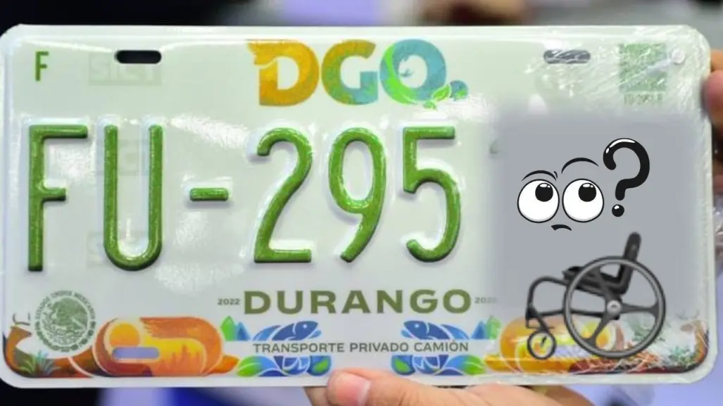 Las placas vehiculares de Durango que debes tramitar si tienes una discapacidad