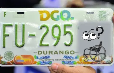 Las placas vehiculares de Durango que debes tramitar si tienes una discapacidad