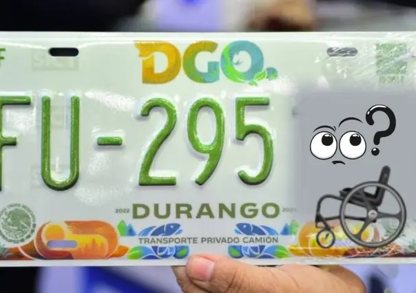 Las placas vehiculares de Durango que debes tramitar si tienes una discapacidad