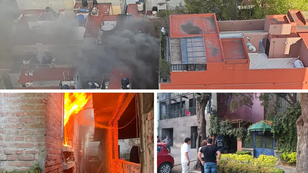 Incendio en vivienda de la Roma Norte deja una persona lesionada