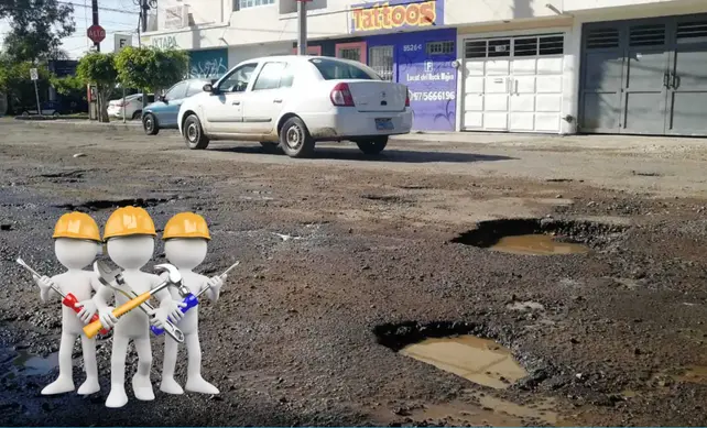 Bache colonia CDMX ilustración de trabajadores Foto: Ciudadanos en red y canva editado en canva