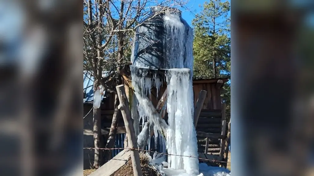 FOTOS │ La Rosilla, el congelador de México ubicado en Durango, amanece a -17 grados