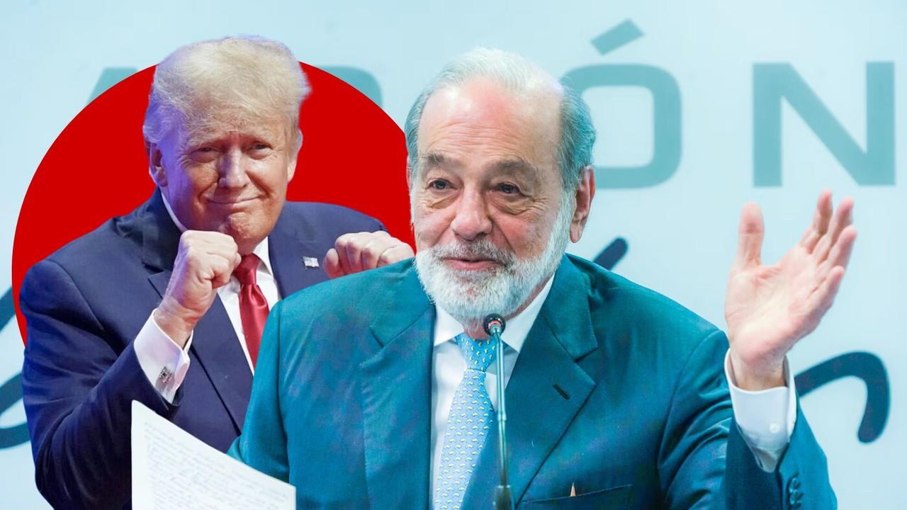 Carlos Slim asistirá a la investidura de Donald Trump. Foto: Fundación Carlos Slim / Donald Trump