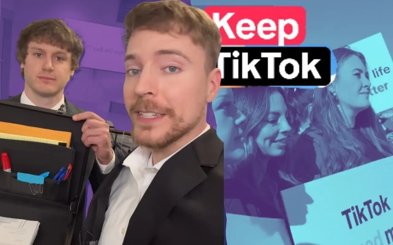 Mr.Beast lanza comunicado a Tik Tok para unirse a las negociaciones para comprar Tik Tok. FOTO: CANVA/IG: @mrbeast/@tiktok