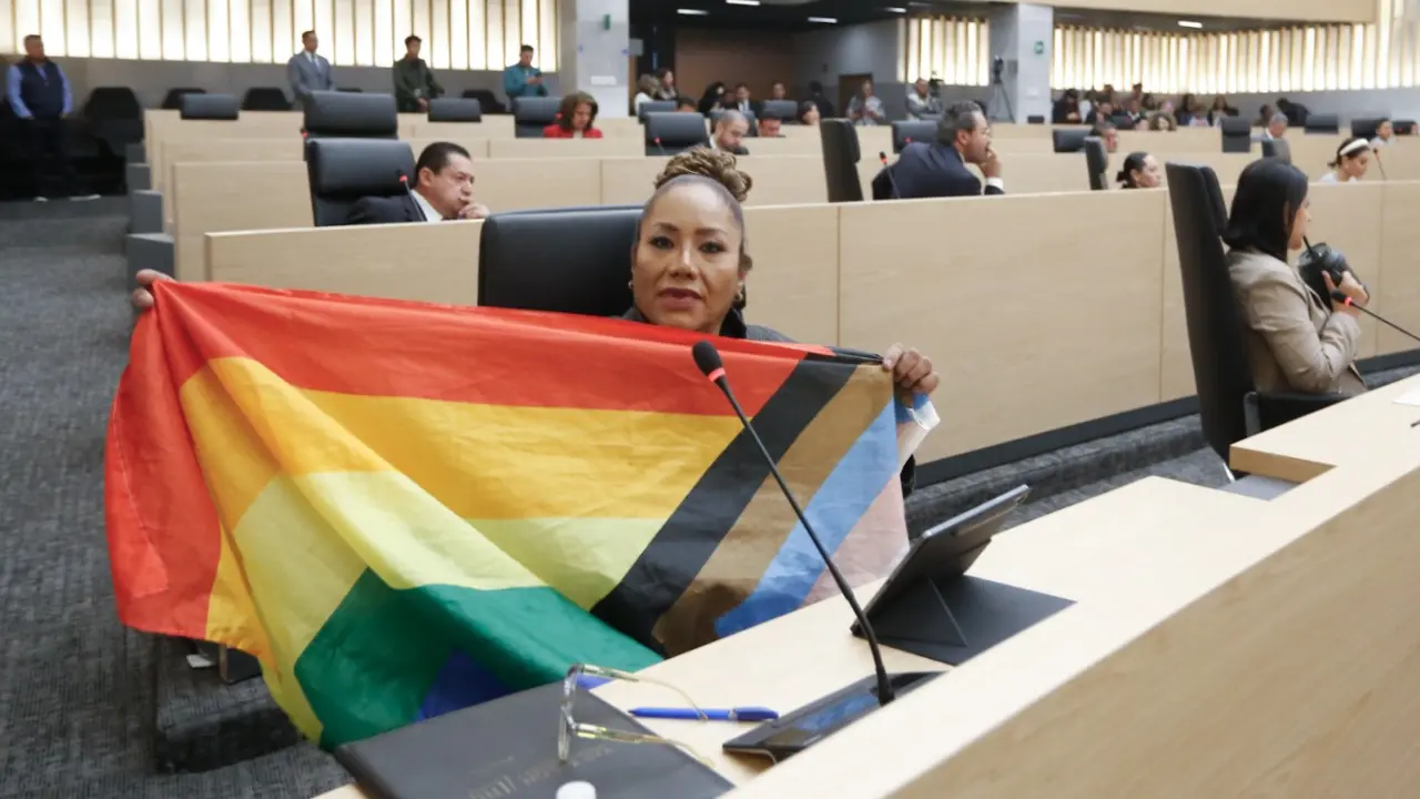 Gabriela Chumacero, primera diputada transgénero del Congreso del estado de Puebla. Créditos: Jafet Moz.