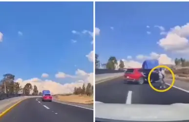 VIDEO | Así evita familia un asalto a mano armada en esta carretera federal