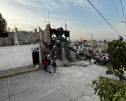 Recorrimos la zona  de el estallido de pirotecnia en Chimalhuacán