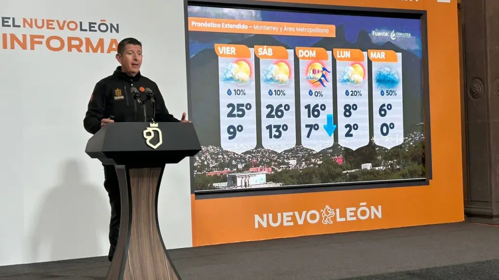 Frente frío 24 llegará con temperaturas bajo cero en los próximos días a Nuevo León