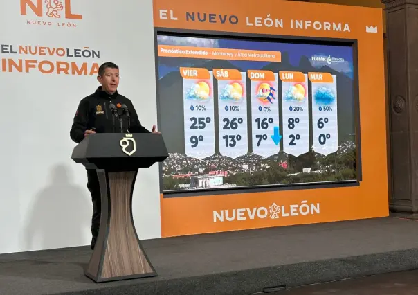 Frente frío 24 llegará con temperaturas bajo cero en los próximos días a Nuevo León