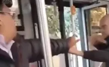 VIDEO | Pasajero y chofer de ruta pelean a golpes por el volumen de la música en García