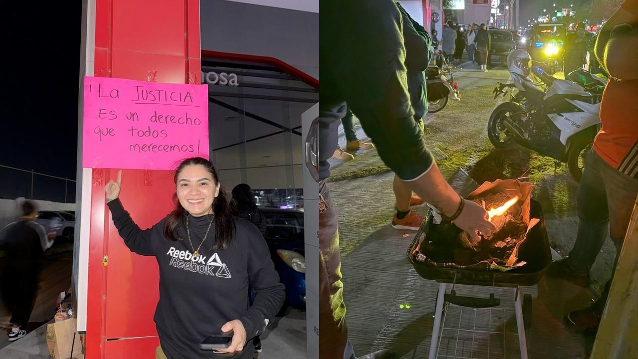 Mujer protesta por su camioneta en Reynosa ¡y se arma la fiesta! Foto: Redes