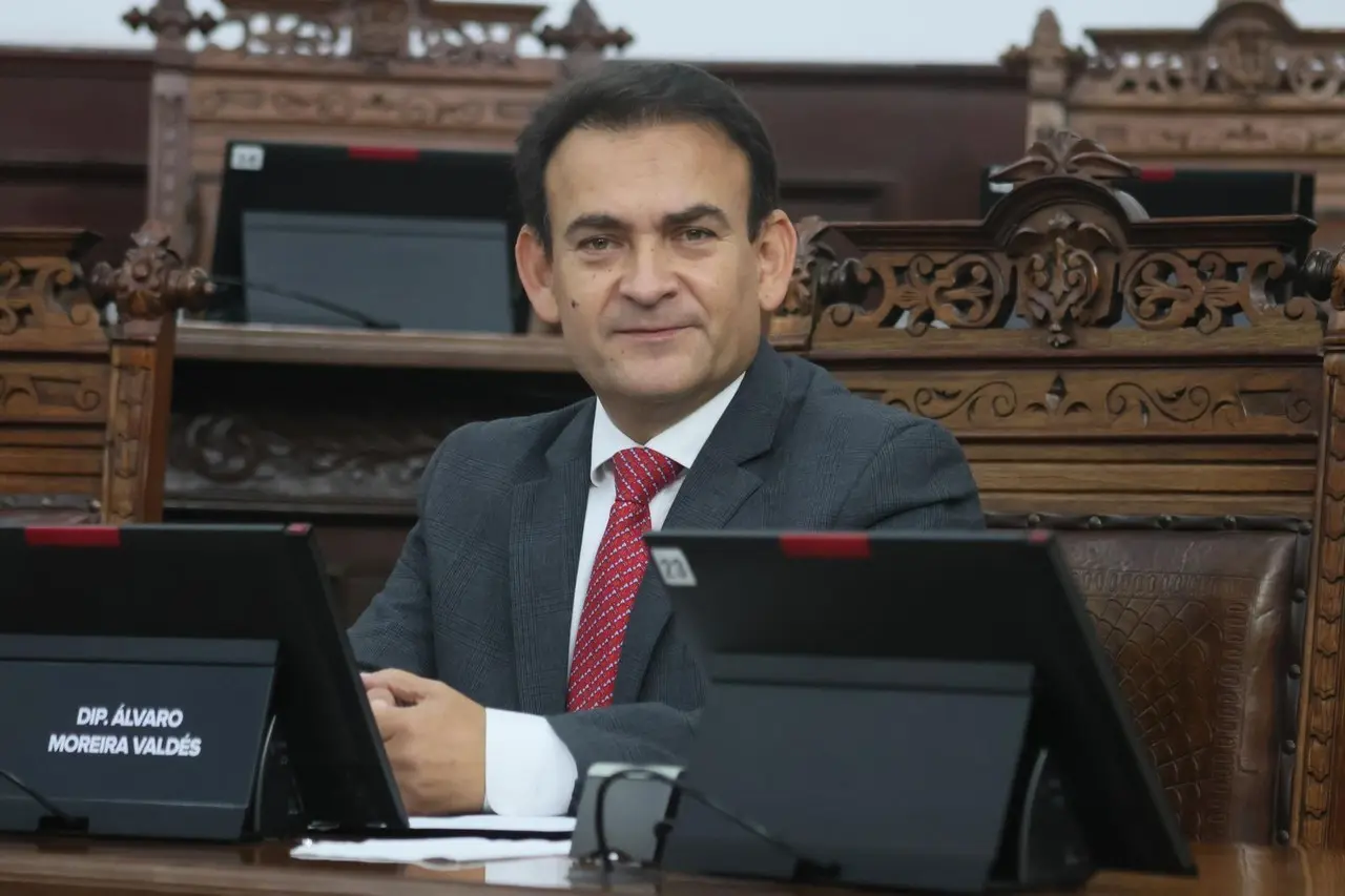 Alvaro Moreira. Foto de congreso.