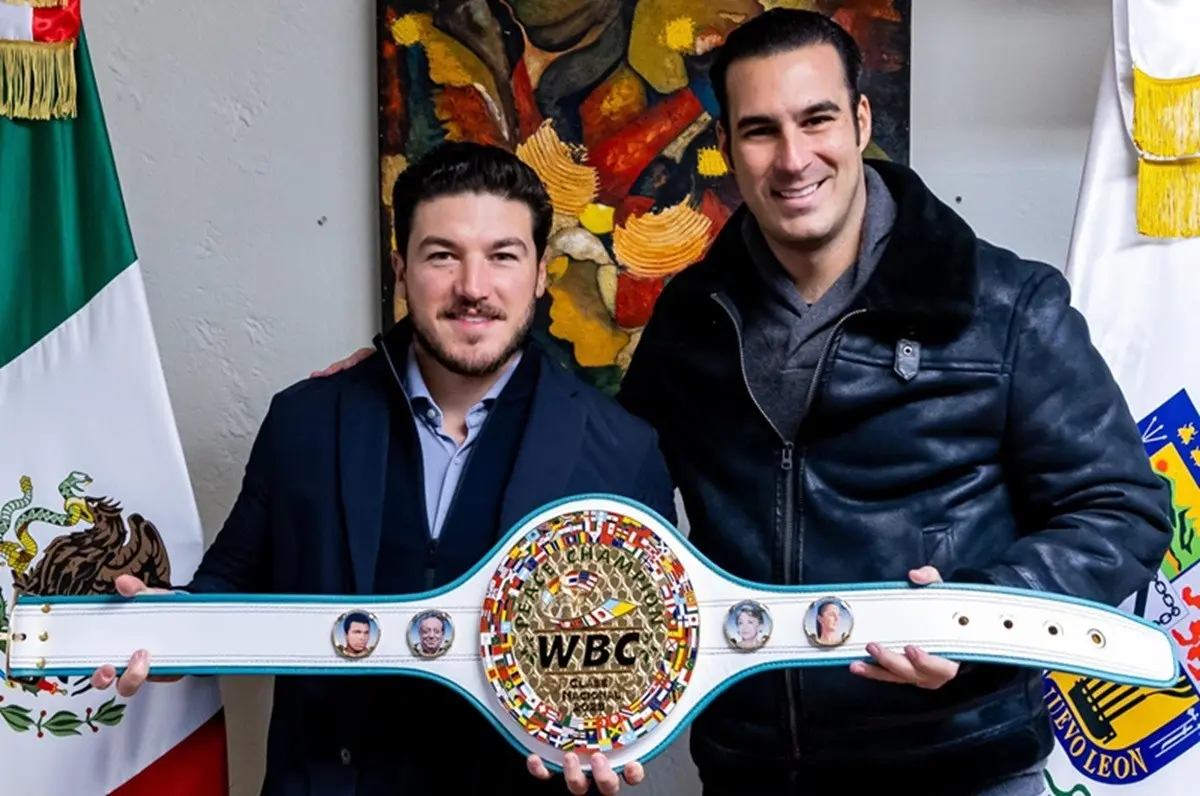 Samuel García firma el Cinturón de la Paz para fortalecer el boxeo en Nuevo León