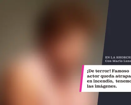 ¡De terror! Famoso actor queda atrapado en incendio, tenemos las imágenes | VIDEO