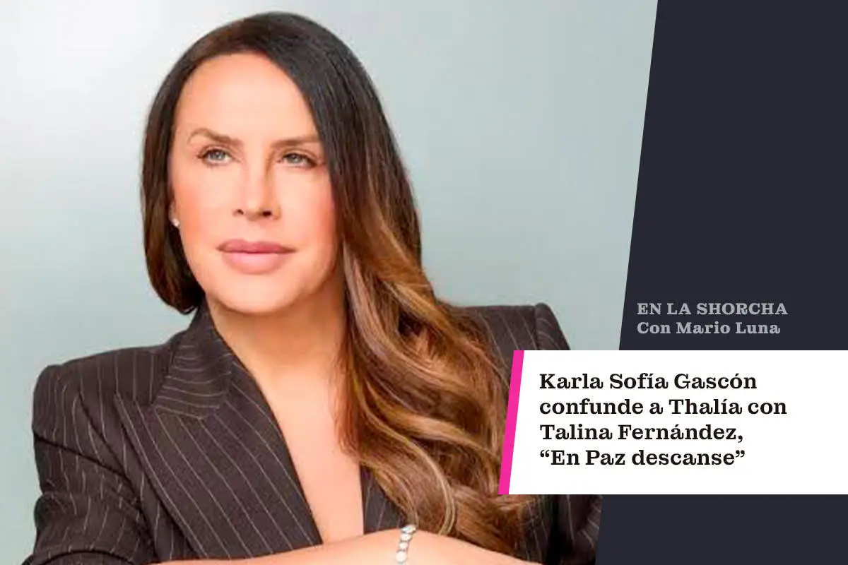 Karla Sofía Gascón confundió a Thalia con Talina Fernandez, tremendo error durante una entrevista. / FOTO: IG Karla Sofía Gascón