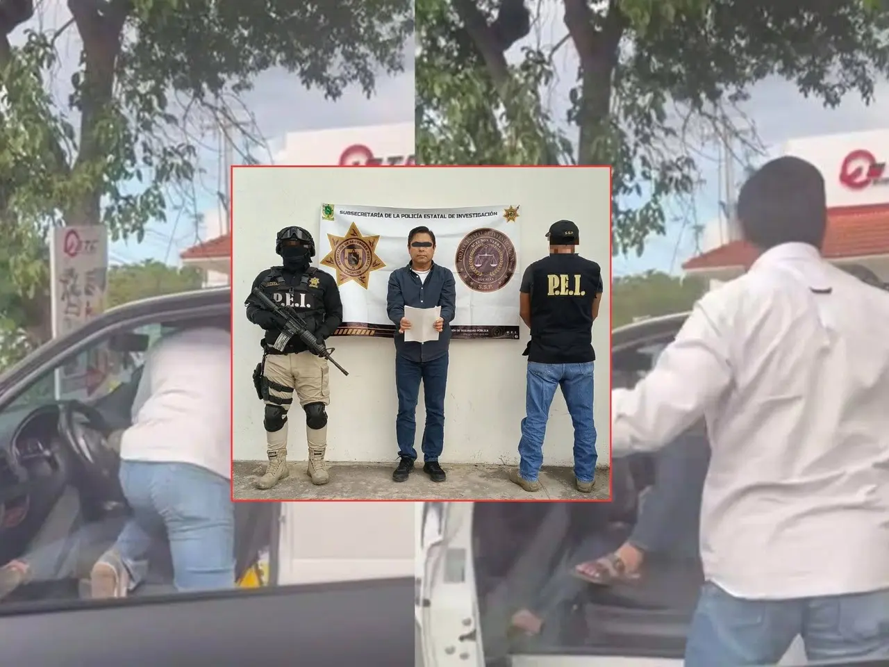 El agresor de una persona de la tercera edad fue detenido por las autoridades tras volverse viral un vídeo del ataque.- Fuente SSP