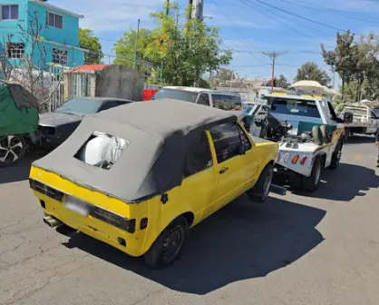 Limpian de chatarra las calles de GAM en CDMX y retiran vehículos abandonados