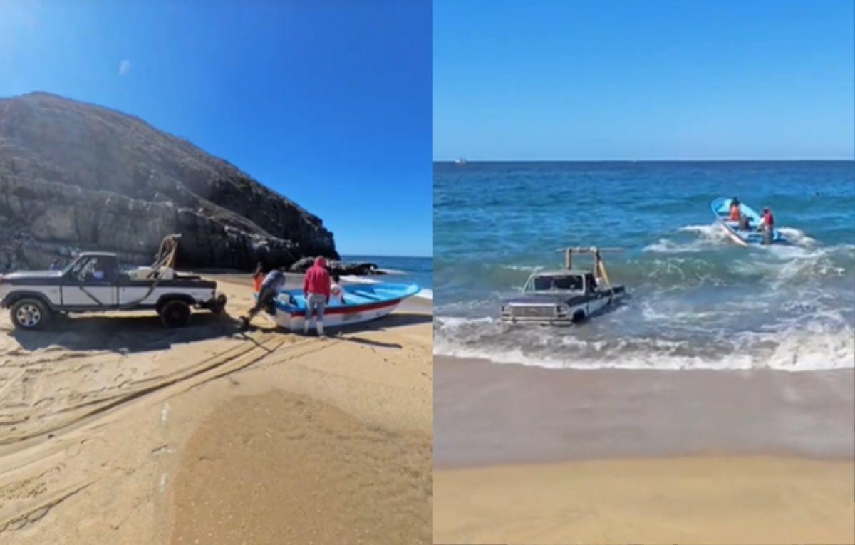 Aunque el incidente fue desafortunado, muchos defienden el uso de vehículos en Punta Lobos para las actividades de pesca. Foto: Captura pantalla TikTok / Ruedas Rápidas