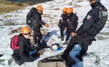 Rescatan a 4 personas lesionadas en el Nevado de Toluca