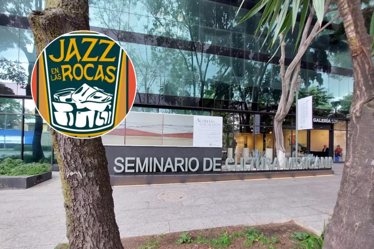 Seminario de Cultura Mexicana, nueva sede Jazz en México. Foto: Google Maps e IG (jazzenlasrocas), editada en Canva.