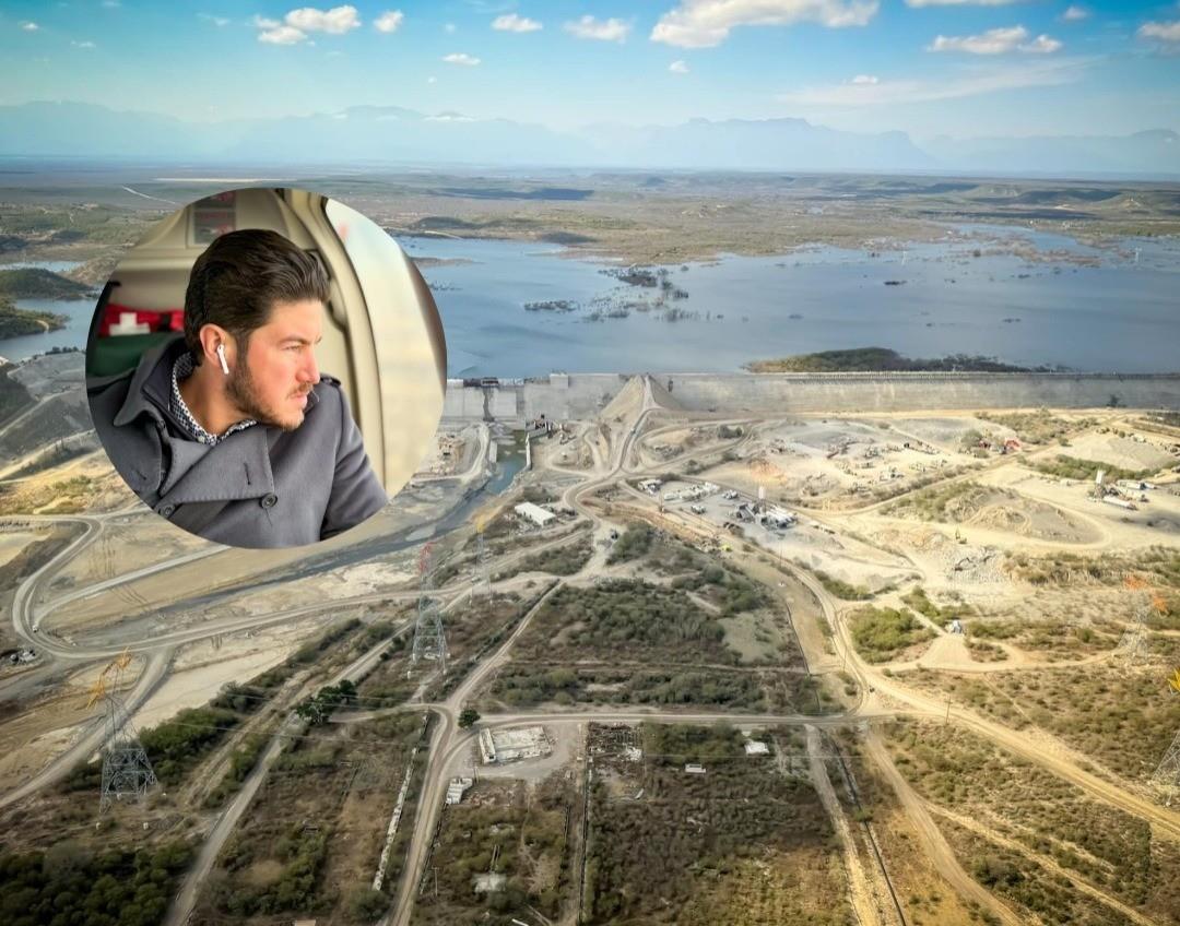 Los avances en la construcción de la Presa Libertad desde el cielo. Foto: Samuel García.