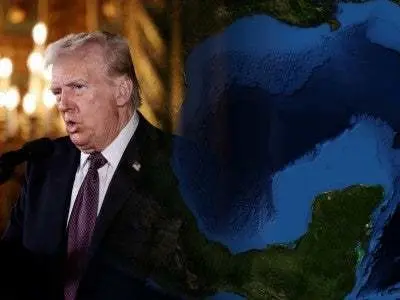Donald Trum cambia el nombre al Golfo de México. Foto: Redes Sociales