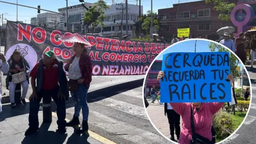 Bloqueo en Nezahualcóyotl: Mercados locales van contra productos chinos