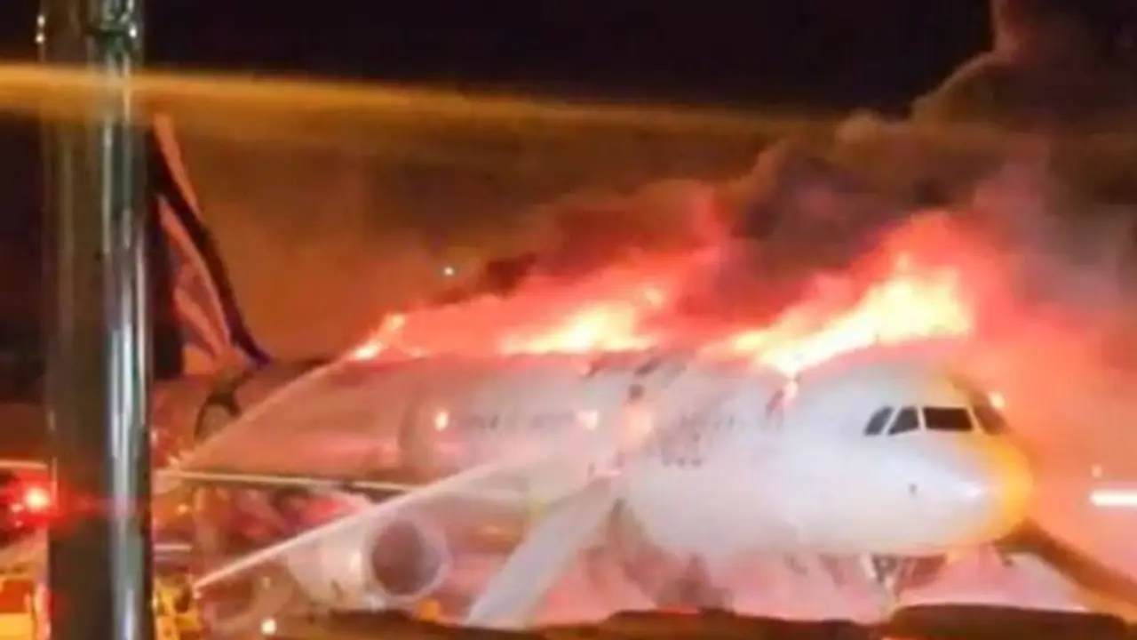 Avión de la aerolínea Air Busan, vuelo 391. Créditos: Yonhap/AFP.