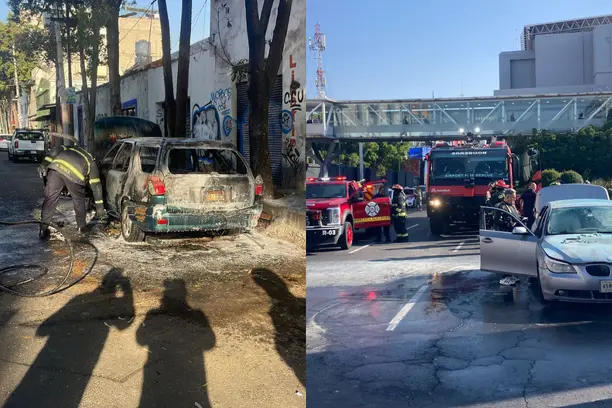 En hechos distintos, 3 vehículos ardieron en llamas: alcaldía Miguel Hidalgo en CDMX