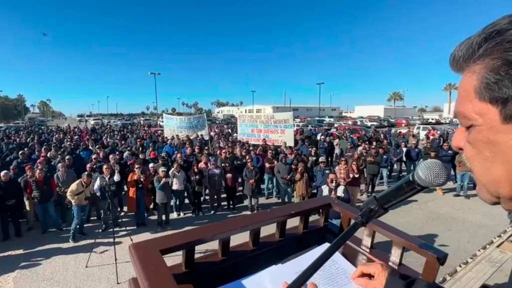 Inminente huelga en Exportadora de Sal de Guerrero Negro; piden destitución del Director