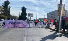 ISSEMYM no paga: trabajadores protestan en Toluca arman bloqueo kilométrico