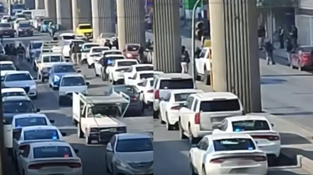 Detienen en Monterrey vehículo con placas colgadas