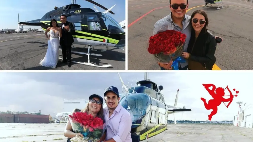 Celebra el 14 de febrero con un tour en helicóptero por la CDMX