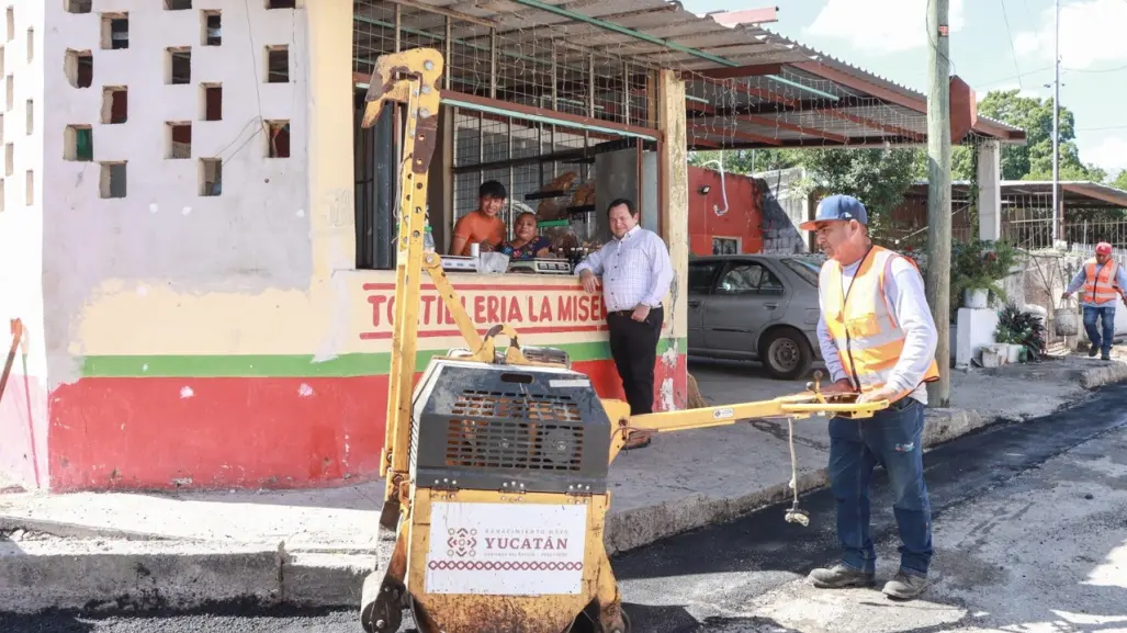 El programa de bacheo mejora la calidad de vida de los vecinos del sur de Mérida