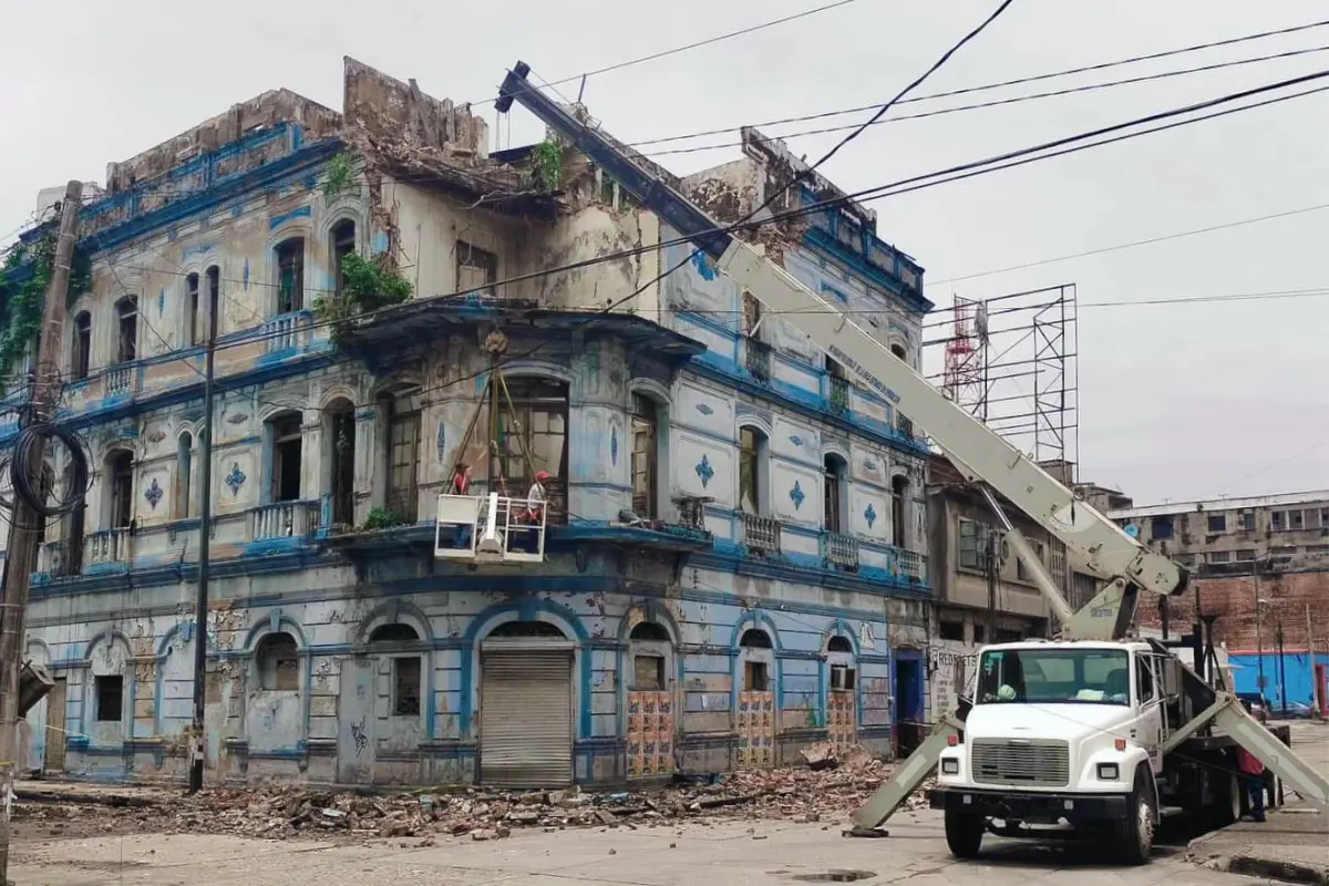 El centro histórico de Tampico cuenta con edificios de hasta 100 años de antigüedad, algunos en muy mal estado. Foto: Axel Hassel