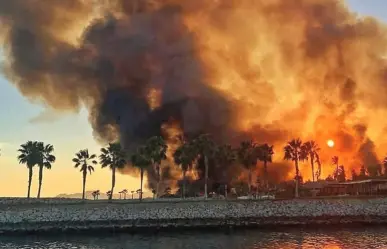 ¡Fuera de control! Incendio en Estero de San José del Cabo no logra ser apagado