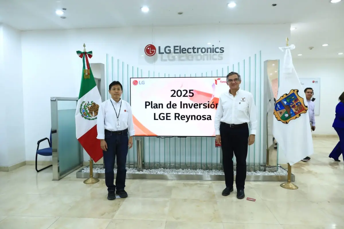 LG Electronics genera más empleos a tamaulipecos. Foto: gobierno de Tamalipas