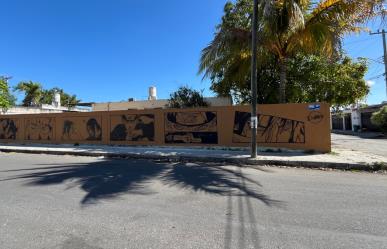 Murales de anime embellecen calles del fraccionamiento Vergel II en Mérida