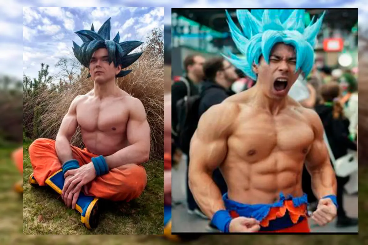 Cosplayers de Goku. Fotografías: Cbr.Com.