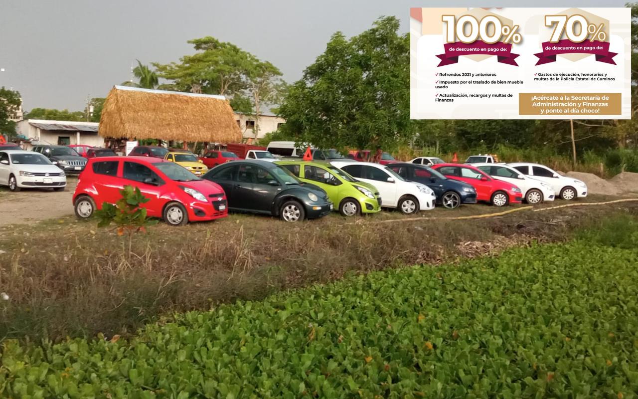 El descuento en el pago de multas de tránsito es del 70 por ciento. Foto: FB Cunduacan AUTOS/Gob. de Tabasco