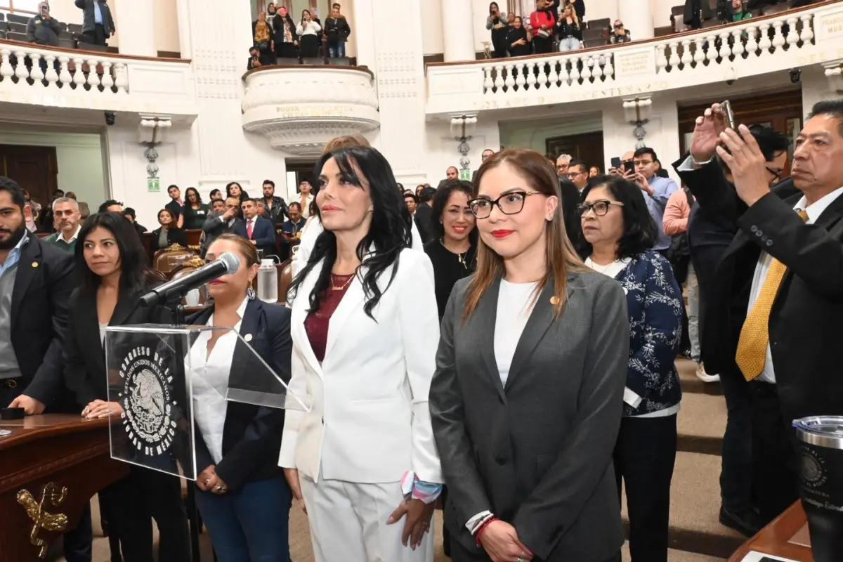 Diana Sánchez Barrios toma protesta en el Congreso de CDMX. Foto: X @Congreso_CdMex