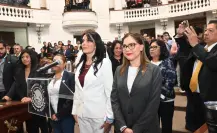 Así fue la reaparición de Diana Sánchez Barrios para su toma de protesta en Congreso CDMX