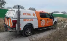 Protección Civil controla incendio en terreno baldío en el municipio de Apodaca