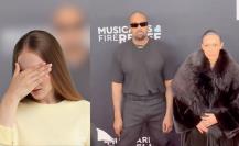 ¡Escándalo! Esposa de Kanye West causa polémica en los Grammy por revelador vestido