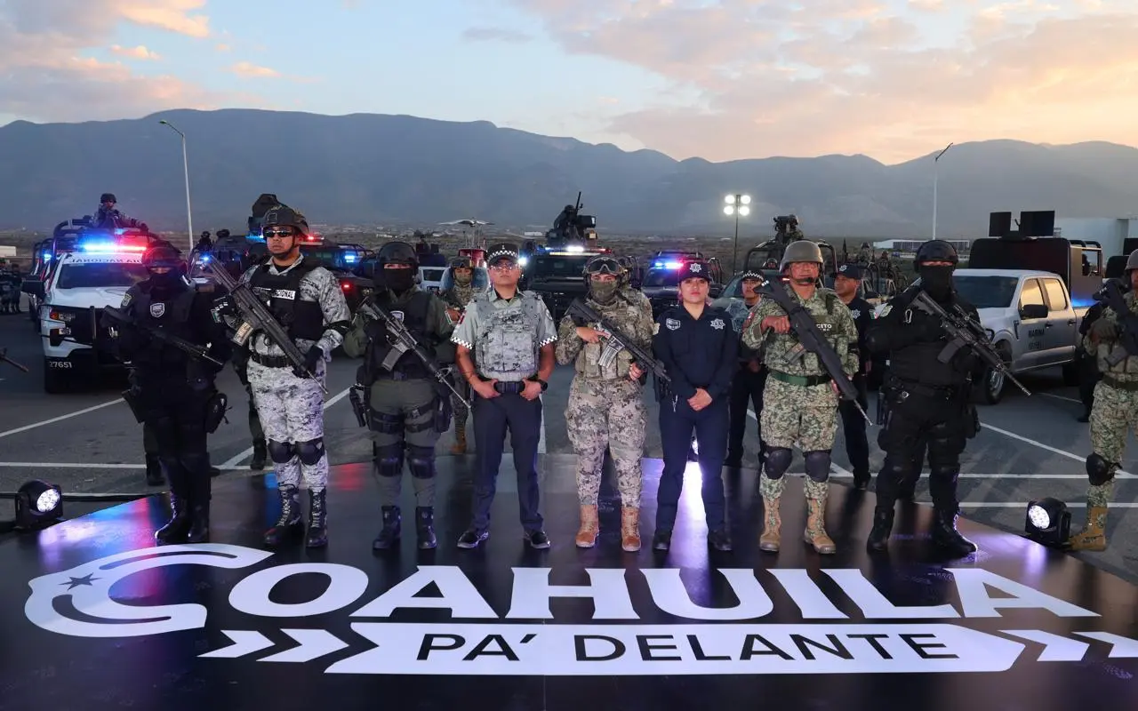 Elementos de seguridad para preservar la paz en Coahuila / Foto: Gobierno de Coahuila