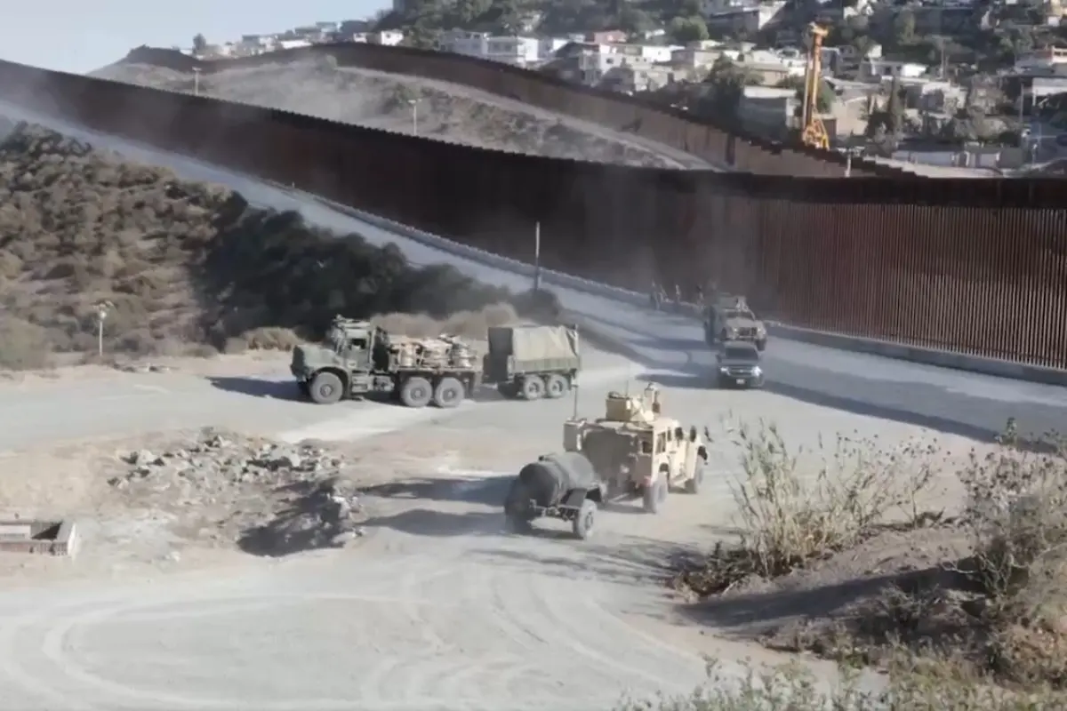 Militares en la frontera entre México y Unidos Foto: X(Twitter) @WhiteHouse