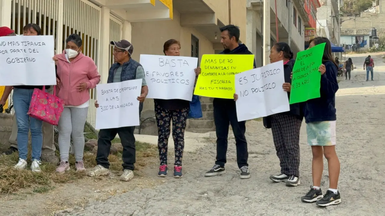 Vecinos de la colonia Cuarta Transformación piden que el operativo Enjambre se mplemente en Tultitlán. Foto: Posta.