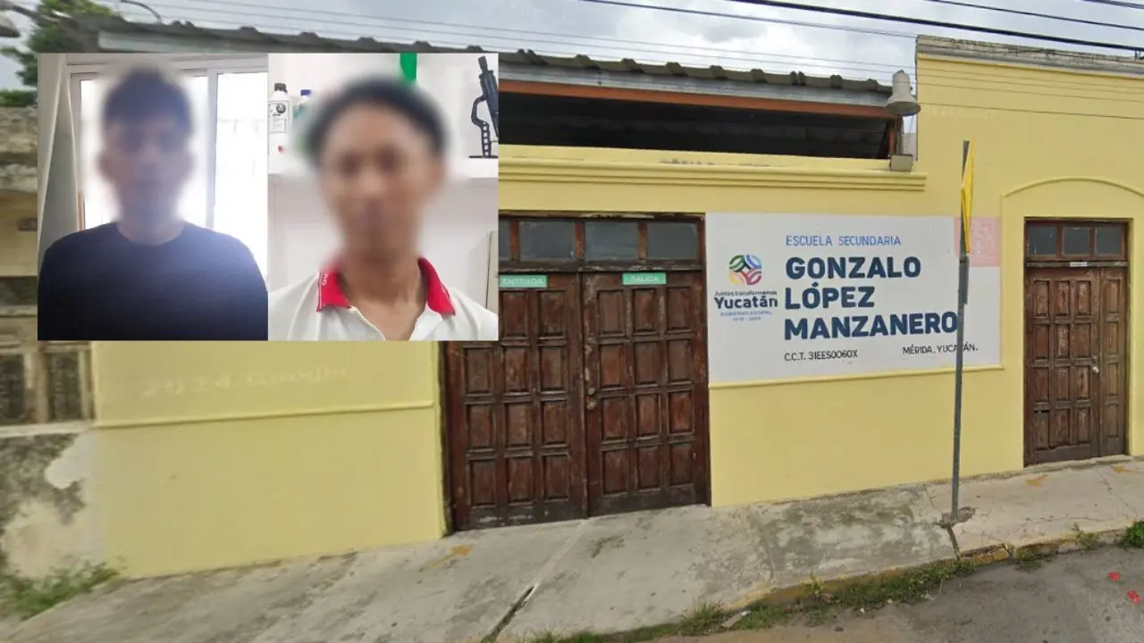 ¿Qué paso en la secundaria “Gonzalo Manzanero López” Foto: SSP/Google Maps