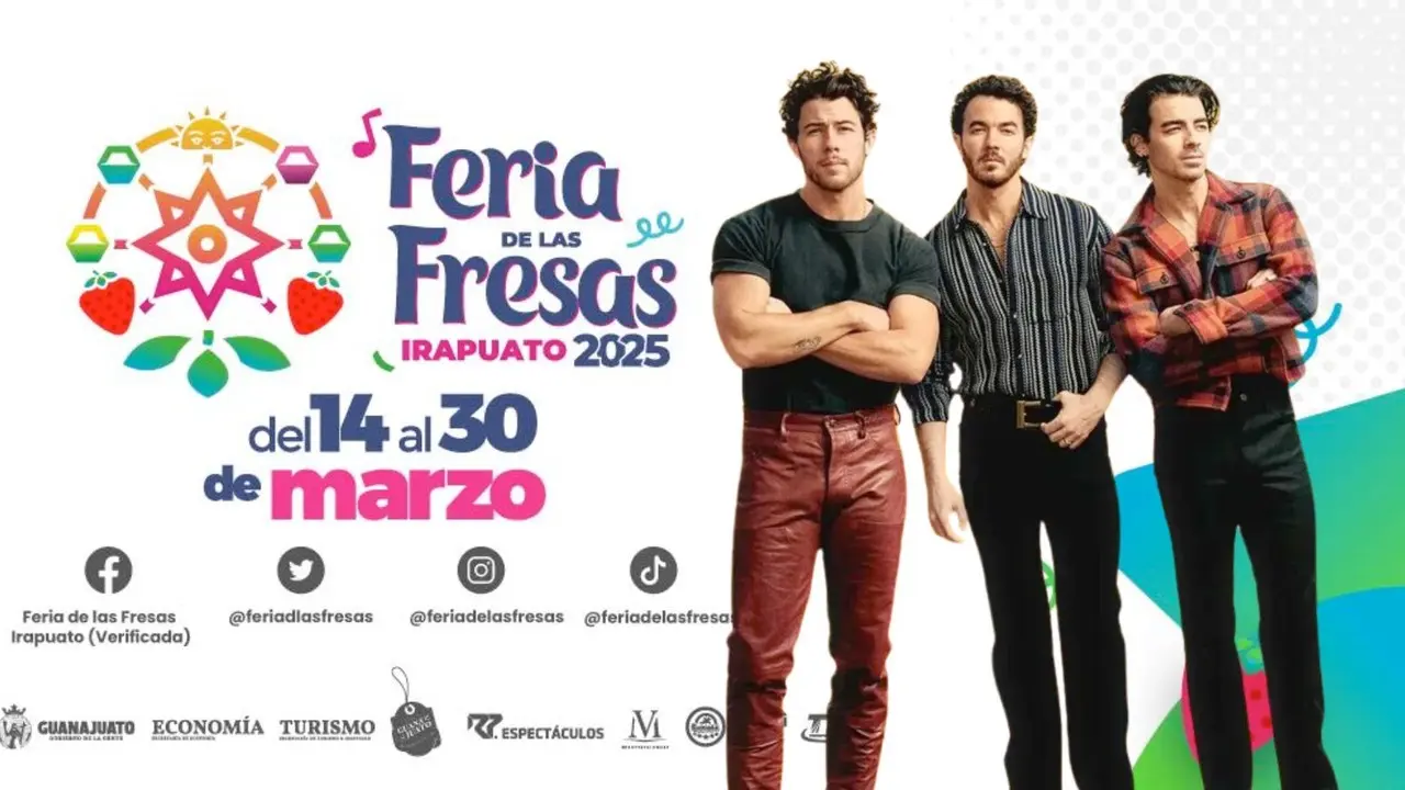 Jonas Brothers y Keane en la Feria de las Fresas 2025. Foto: Feria de las Fresas | Jonas Brothers