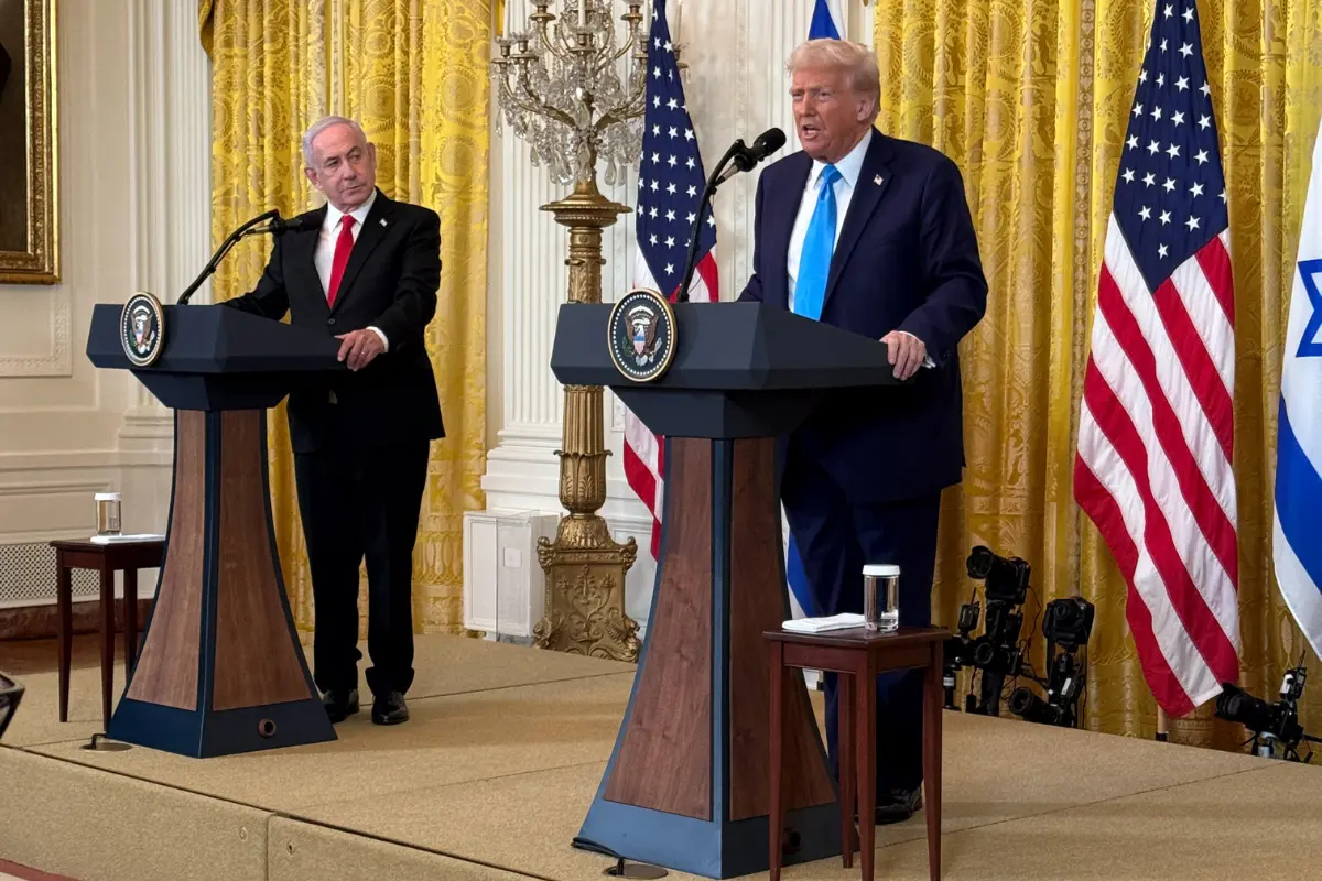 Benjamin Netanyahu y Donald Trump. Créditos: X (@WhiteHouse).